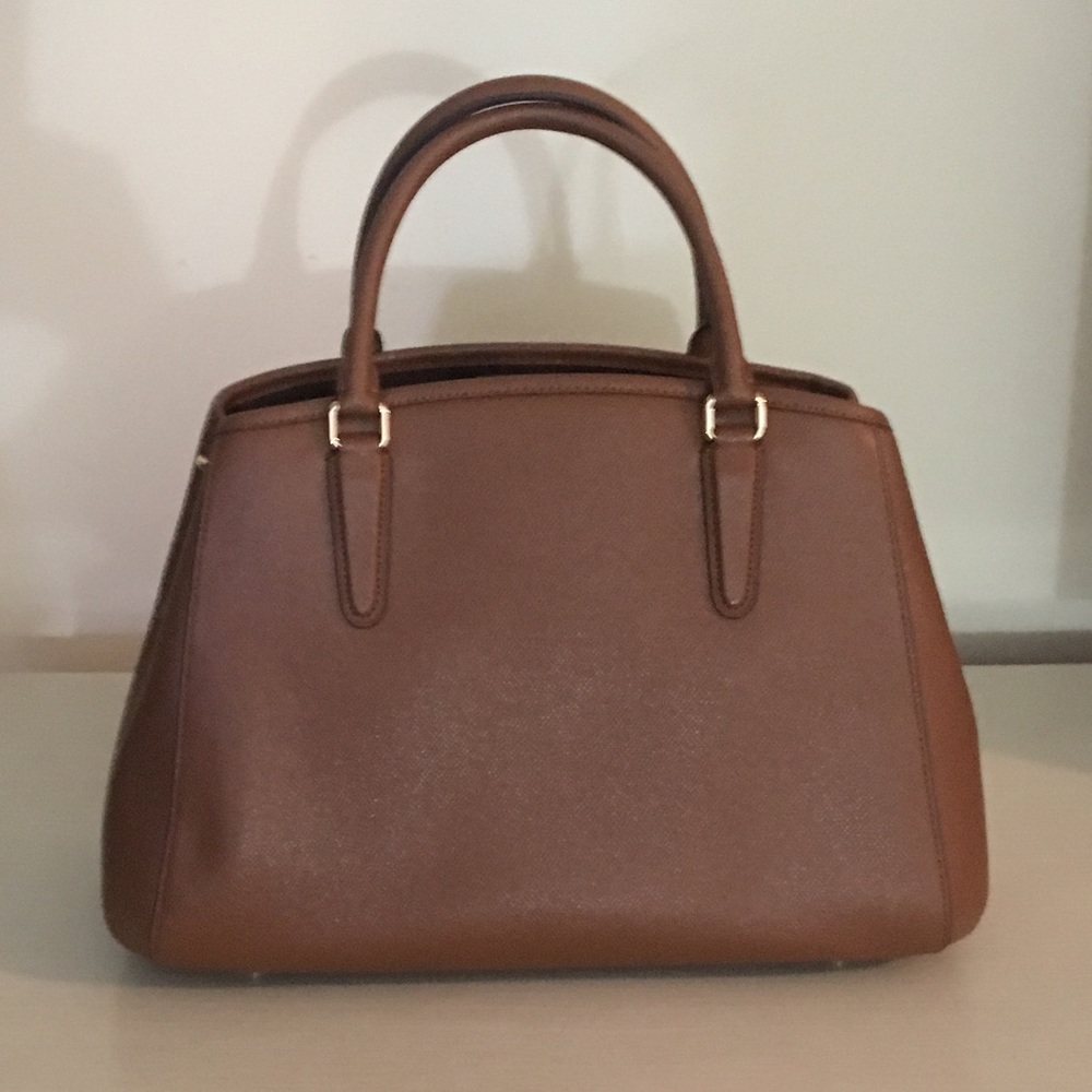 Coach Brown Leather Satchel Tote - Picture 2 of 5